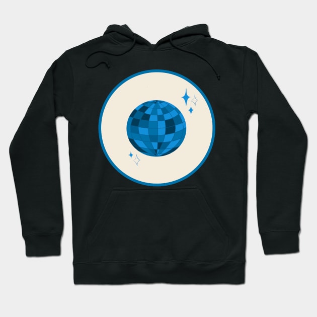 Blue Disco Ball Hoodie by hgrasel